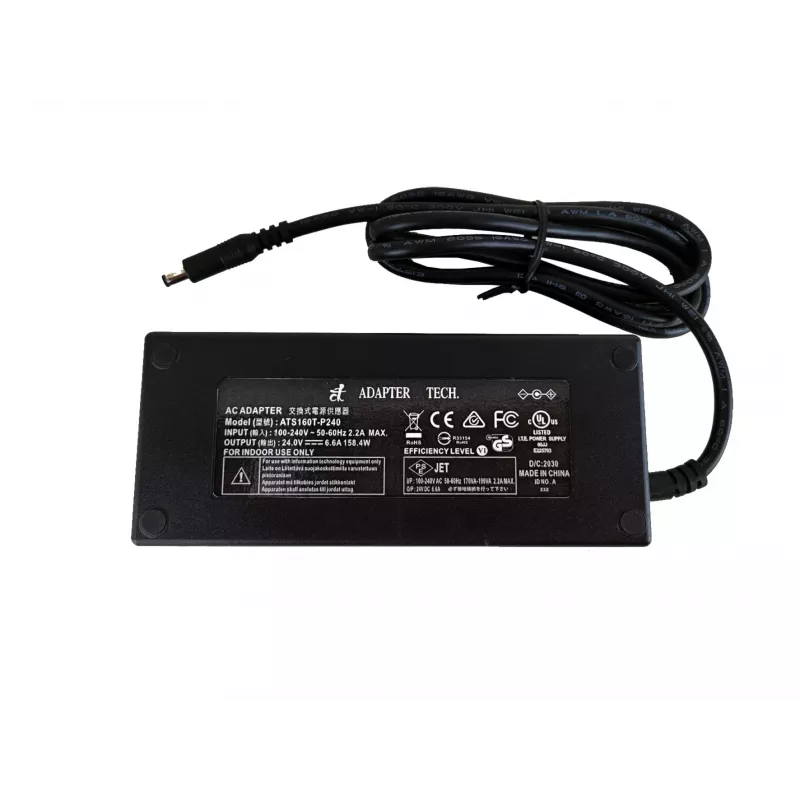EXSYS 24V 6,6A AC/DC Desktop-Netzteil mit 5,5mm DC-Hohlstecker (EX-6984)