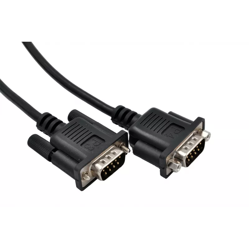 EXSYS EX-OPTC44-9-SM Octopus-Kabel 4 x 9 Pin Serial RS-232 Breakout-Kabel, HD44 Stecker auf 4x DB9 Stecker, 0,6m, Schwarz
