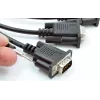 EXSYS EX-OPTC44-9-SM Octopus-Kabel 4 x 9 Pin Serial RS-232 Breakout-Kabel, HD44 Stecker auf 4x DB9 Stecker, 0,6m, Schwarz