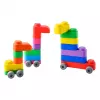 Gerardo's Toys GT3100 Weiche Bausteine Set mit Rädern, 14 Teile (10 Bausteine + 4 Radteile)