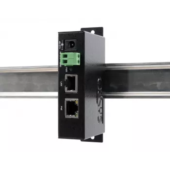 EXSYS EX-6008POE Gigabit PoE++ Injector, 60W, IEEE 802.3bt, 48-57V DC Anschlussklemmen-Eingang, DIN-Schienen-/Wandmontage
