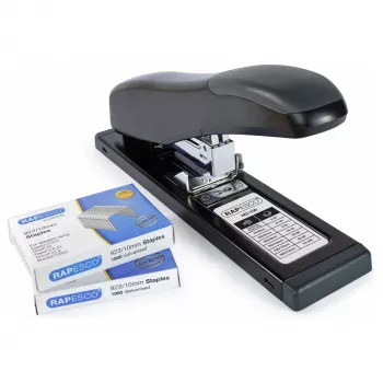 Rapesco Germ-Savvy ECO HD-100 Tacker, 20 Blätter, Schwarz 1307