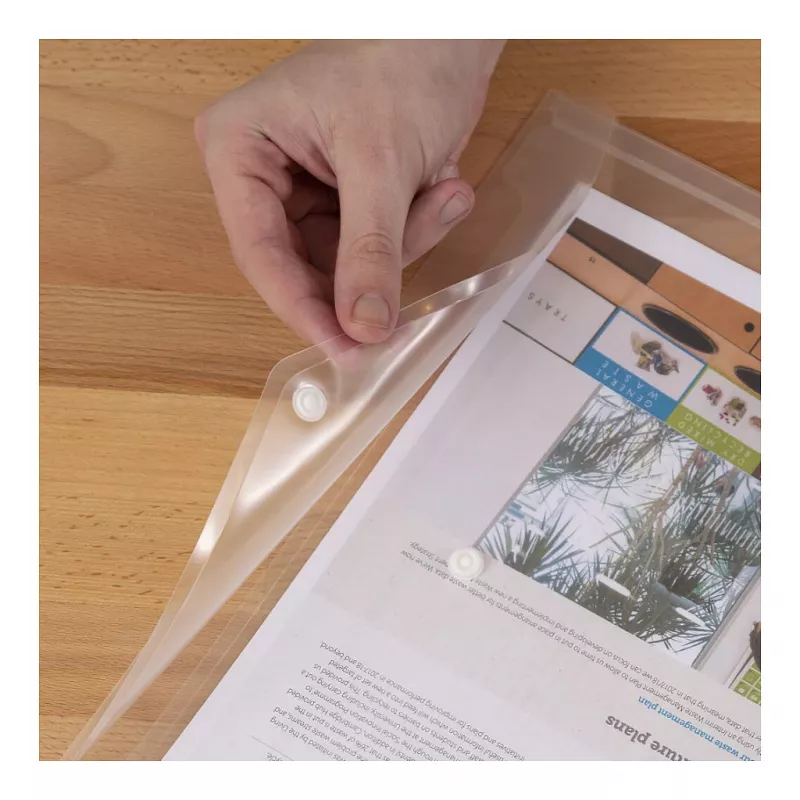 Rapesco ECO GRS A4 Dokumentenhüllen transparent klar, 10er-Pack (1816)
