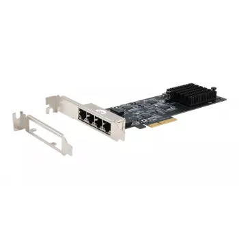 EXSYS Quad 5 Gigabit Ethernet PCIe x4 Karte (Realtek RTL8126) EX-60154