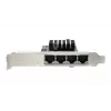 EXSYS Quad 5 Gigabit Ethernet PCIe x4 Karte (Realtek RTL8126) EX-60154