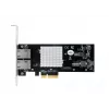 EXSYS Dual 10 Gigabit Ethernet PCIe x4 Karte, Intel X550-AT2, 2x RJ45, Low-Profile EX-60222