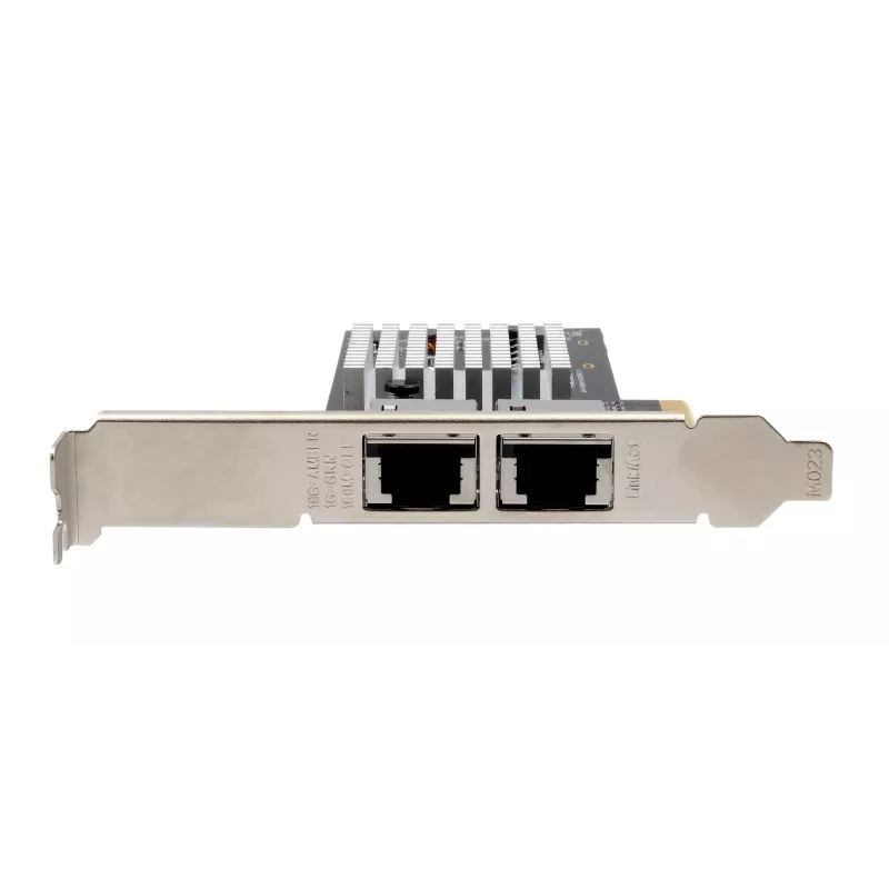EXSYS Dual 10 Gigabit Ethernet PCIe x4 Karte, Intel X550-AT2, 2x RJ45, Low-Profile EX-60222