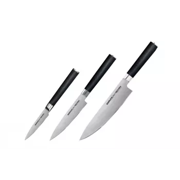 SAMURA MO-V 3-teiliges Küchenmesserset