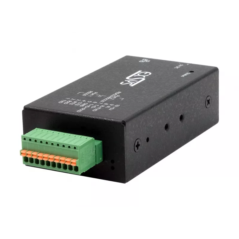 EXSYS EX-6131-2POE PoE zu RS-232 & RS-422/485 Serieller Device Server mit DIN-Schienen- und Wandmontage-Kit
