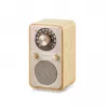 Sangean WR-9 tragbares FM/AM-Radio mit Bluetooth, Gehäuse aus echtem Eschenholz in Weiß