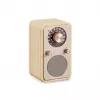 Sangean WR-9 tragbares FM/AM-Radio mit Bluetooth, Gehäuse aus echtem Eschenholz in Weiß