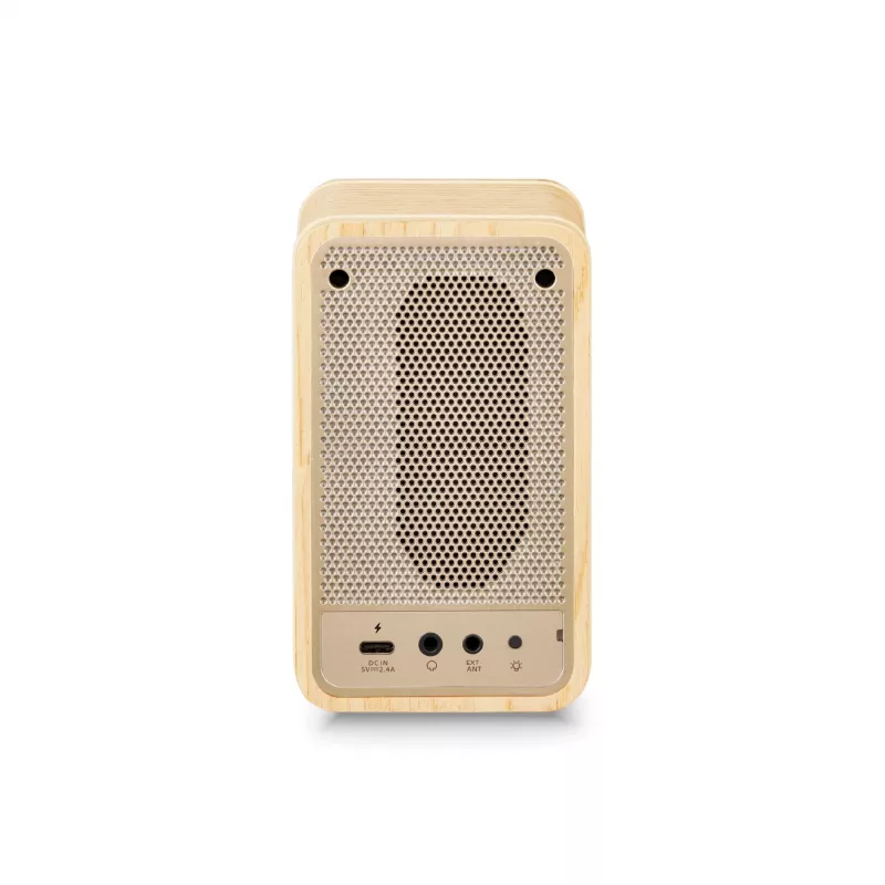 Sangean WR-9 tragbares FM/AM-Radio mit Bluetooth, Gehäuse aus echtem Eschenholz in Weiß