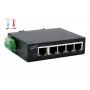 EXSYS 5-Port Industrial Ethernet Switch, 10/100 Mbps, DIN-Rail, -40° bis +75°C EX-6200-T