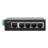 EXSYS 5-Port Industrial Ethernet Switch, 10/100 Mbps, DIN-Rail, -40° bis +75°C EX-6200-T