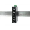 EXSYS 5-Port Industrial Ethernet Switch, 10/100 Mbps, DIN-Rail, -40° bis +75°C EX-6200-T