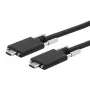 EXSYS USB 3.2 Gen 2x1 Typ-C Kabel mit Rändelschrauben, 3,0m, Schwarz EX-K1592V-3.0