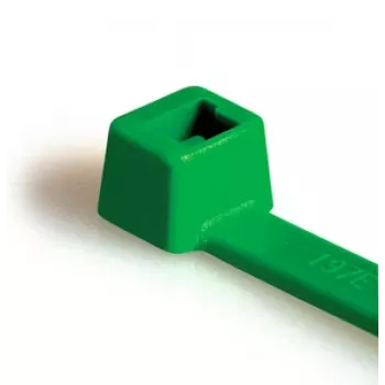 HellermannTyton T30R-PA66-GN Grünes Kabelband 150mm x 3,5mm (100er-Pack) 111-03014