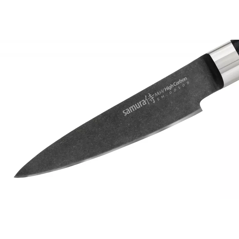 Samura Stonewash Schälmesser 90 mm Schwarz