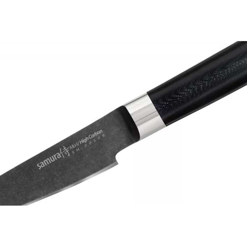 Samura Stonewash Schälmesser 90 mm Schwarz