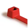 HellermannTyton T30R-PA66-RD Rotes Kabelband mit Innenverzahnung, 150 mm x 3,5 mm, PA66, 100 Stück 111-03004