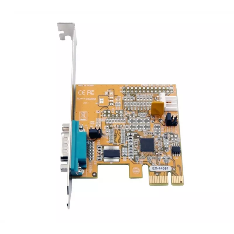 EXSYS EX-44081 PCIe 1-Port RS-232 Serielle Karte, ASIX AX99100, Low Profile