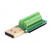 EXSYS EX-49052 DisplayPort Stecker auf 20-Pin Schraubklemmenblock Adapter