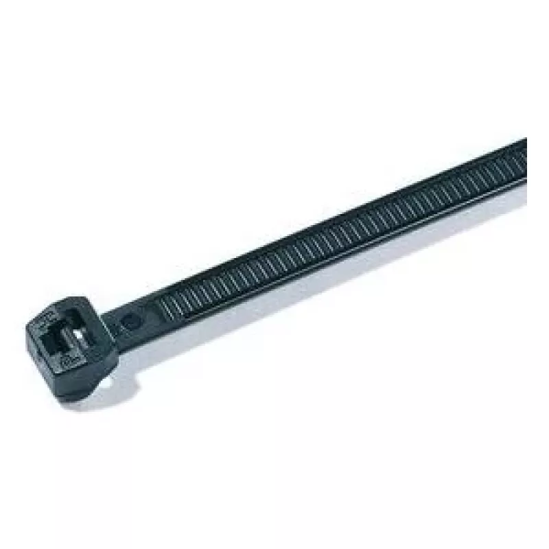 HellermannTyton OS-Serie Kabelbinder mit Außenverzahnung 150 x 4,6 mm Schwarz (100er-Pack) 118-05850