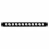 EXSYS EX-49299 19 inch 1U Rack-Panel mit 12 D-Typ-Aussparungen und Kabelmanagement-Leiste