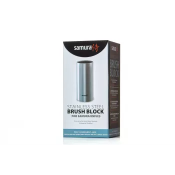 SAMURA KBM-100 Magnetischer Messerblock, Bambus, doppelseitig, fasst bis zu 10 Messer