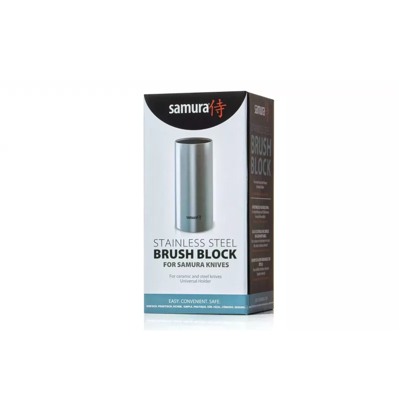 SAMURA KBM-100 Magnetischer Messerblock, Bambus, doppelseitig, fasst bis zu 10 Messer
