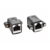 EXSYS EX-49306 Cat.5e RJ45 Buchse-zu-Buchse Keystone Adaptermodul, Schwarz