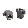 EXSYS EX-49306 Cat.5e RJ45 Buchse-zu-Buchse Keystone Adaptermodul, Schwarz