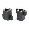 EXSYS EX-49306 Cat.5e RJ45 Buchse-zu-Buchse Keystone Adaptermodul, Schwarz