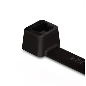HellermannTyton T120XM Schwarzer Kabelbinder aus Polyamid, 600 x 7,6 mm, 50er-Pack 111-12700