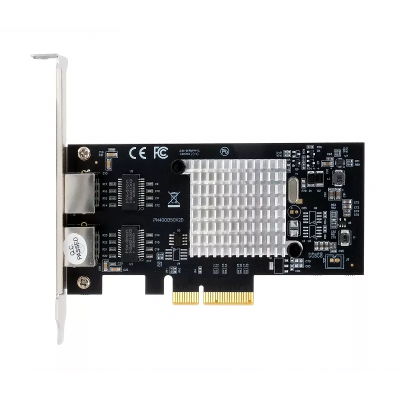 EXSYS EX-60202 Dual 1 Gigabit Ethernet PCIe x4 Karte, Intel I350-AM2 Chipsatz, 2x RJ45, Low Profile Blende enthalten