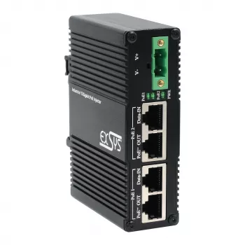 EXSYS 2-Port PoE++ 10 Gigabit Injector 90W, -40°C bis +80°C (EX-60350)