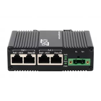 EXSYS 2-Port PoE++ 10 Gigabit Injector 90W, -40°C bis +80°C (EX-60350)