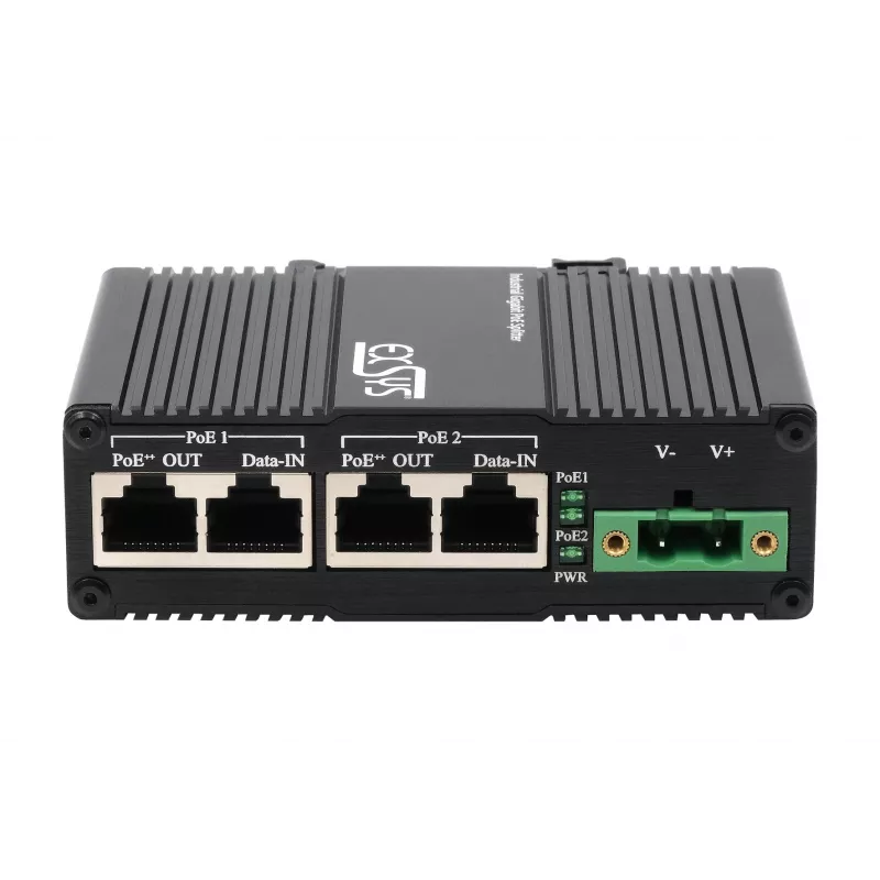 EXSYS 2-Port PoE++ 10 Gigabit Injector 90W, -40°C bis +80°C (EX-60350)