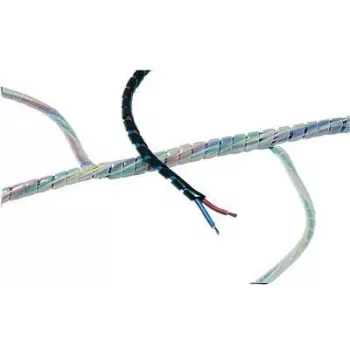 HellermannTyton SPIRAFIX Spiralschlauch, Transparent, PE, 10mm, 25m 161-41203