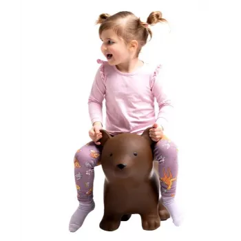 Gerardo's Toys Aufblasbarer Hüpfbär, Braun