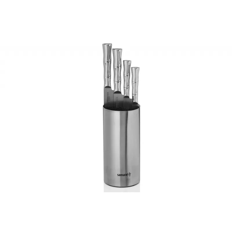 SAMURA Bamboo 4-teiliges Messerset mit Ständer