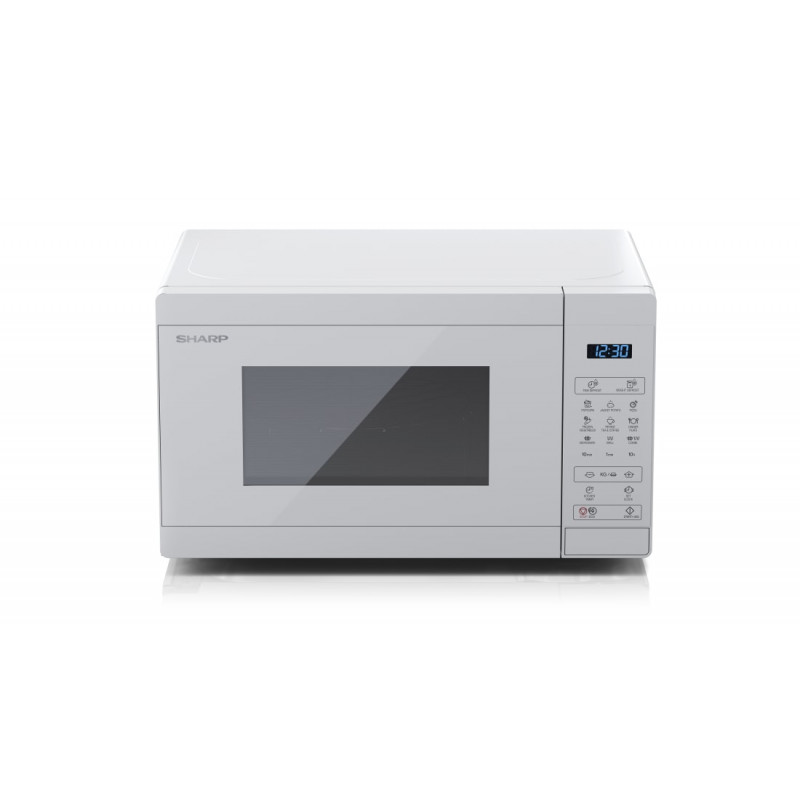 Sharp YC-MG02E-C 2-in-1 Kombi-Mikrowelle mit Grill, 20 L, 800 W, Creme