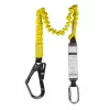 C.K Tools T8008 Auffanggurt mit Falldämpfer, 2m, Einzelbein, Stahl-Karabinerhaken und Gerüsthaken, EN 354/355/362