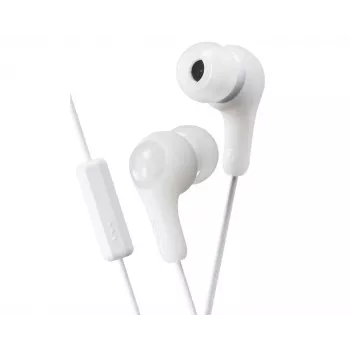JVC Gumy Plus In-Ear-Kopfhörer mit Mikrofon, Weiß
