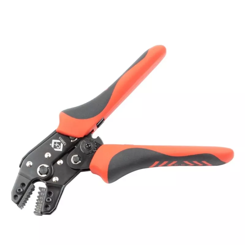 C.K Tools T3692A Ratschen-Crimpzange für Aderendhülsen 0,14-2,5 mm² (AWG 26-14)