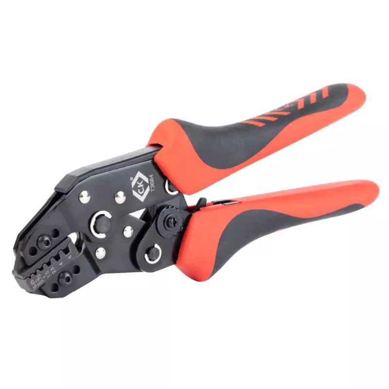 C.K Tools T3684 Automatische Crimpzange für Aderendhülsen 0,25-6 mm² (AWG 23-10)