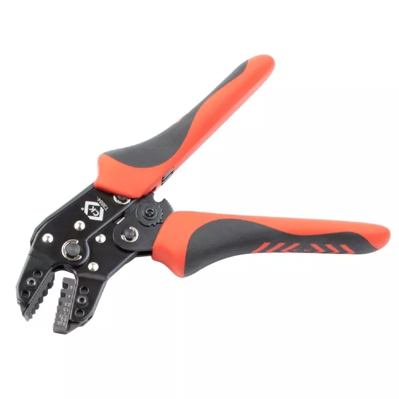 C.K Tools T3684 Automatische Crimpzange für Aderendhülsen 0,25-6 mm² (AWG 23-10)
