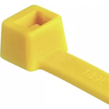 HellermannTyton T50R Kabelbinder, Polyamid 6.6, Gelb, 200mm x 4,6mm, 100er-Pack 111-04805