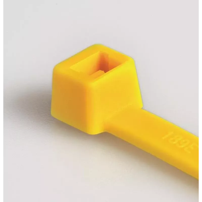 HellermannTyton T50R Kabelbinder, Polyamid 6.6, Gelb, 200mm x 4,6mm, 100er-Pack 111-04805