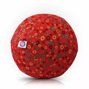 BUBA BLOON Bubabloon Latexballon mit Stoffbezug, Kreise Rot